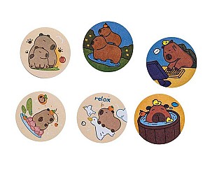 Hartie pentru notite cu lipici Centrum 45x45 mm 81248 Capybara 50foi