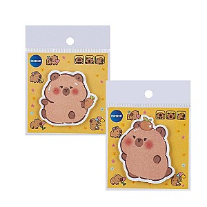 Hartie pentru notite cu lipici Centrum 80x80 mm 81274 Capybara 30 foi