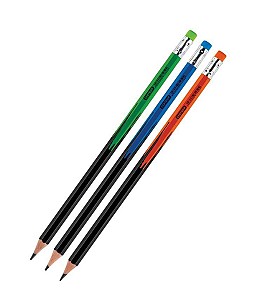 Карандаш чернографитный Centrum 81259 HB, шестигранный, с ластиком
