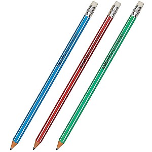 Карандаш чернографитный Centrum 86148 HB, шестигранный, с ластиком