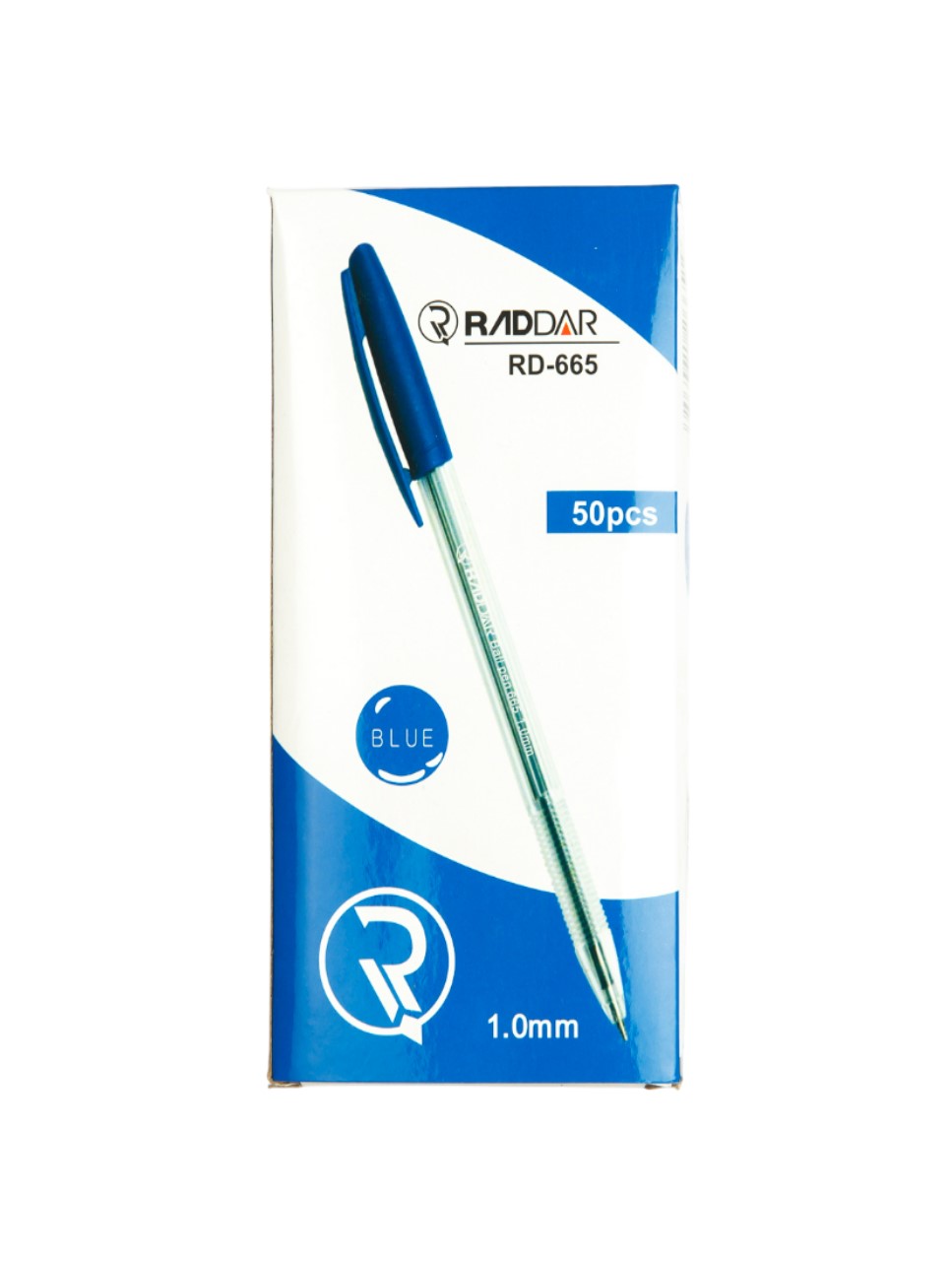 Pix cu bila cu mecanism rotativ 665 RD 1.0 mm, albastru