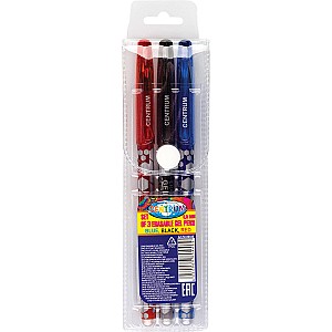 Set pixuri gel Scrie-Sterge Centrum 80446 Erasable 0,5 mm, 3 culori