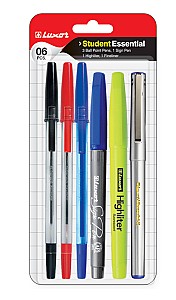 Set instrumente de scris LUXOR 6 bucati 1301 Student Essential