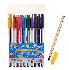 Set pixuri gel AIHAO 563, 0,7 mm, 10 culori