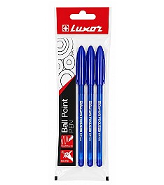 Set pixuri pe ulei  3 buc. (albastru) LUXOR Focus, 0.7 mm