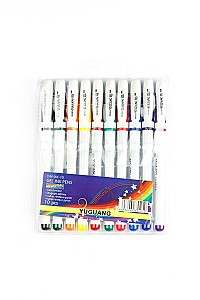 Set pixuri gel AIHAO 801, 0,5mm, 10 culori