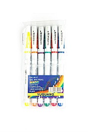 Set pixuri gel AIHAO 801, 0,5mm, 6 culori