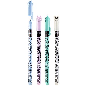 Pix gel Scrie-Sterge Centrum 89996 Cat, 0,5 mm, albastru