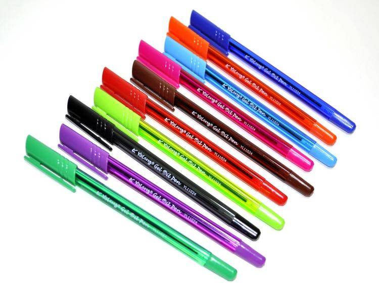 Набор гелевых ручек 11024YL, 1,0 мм, 10 цветов