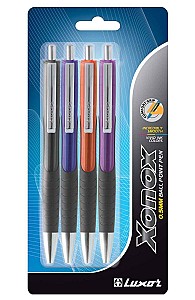 Set pixuri cu mecanism Luxor Xonox PX 1850G, 0,7 mm, 4 bucati, 3 culori