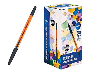 Ручка шариковая Centrum 80687 Orangepen, 1,0 мм, черная