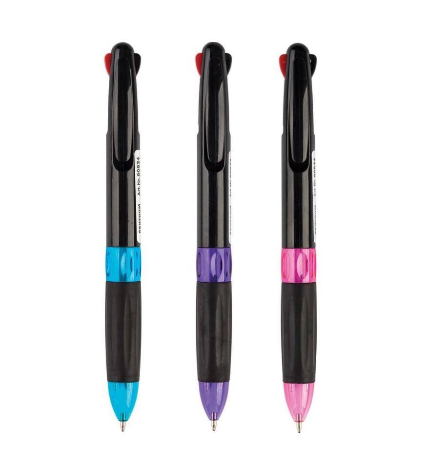 Ручка шариковая с механизмом 3 in 1, 80524, 0.7 мм, 3 цветов