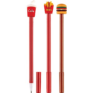 Pix cu bila Centrum 89529 Cola, Fries, Burger, 0.7 mm, albastru