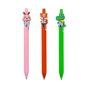 Ручка шариковая Centrum 89833 Cute Animals, 0.7 мм, синяя