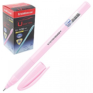 Ручка шариковая ErichKrause 58110 U-108 Pastel Stick, 1.0 мм, синяя