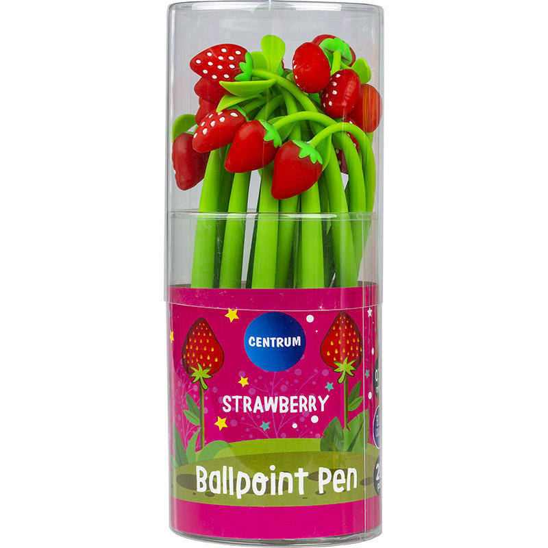 Ручка шариковая Centrum 81021 Strawberry, 0,7 мм, синяя