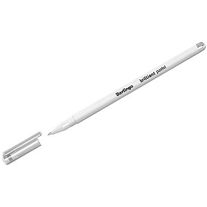 Ручка гелевая Berlingo CGp60001 Brilliant Pastel 0,8 мм, белая