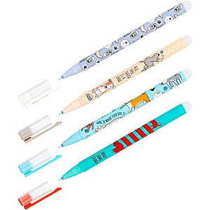 Pix gel Scrie-Sterge MESHU 343475 Best Friend, 0,5 mm, albastru