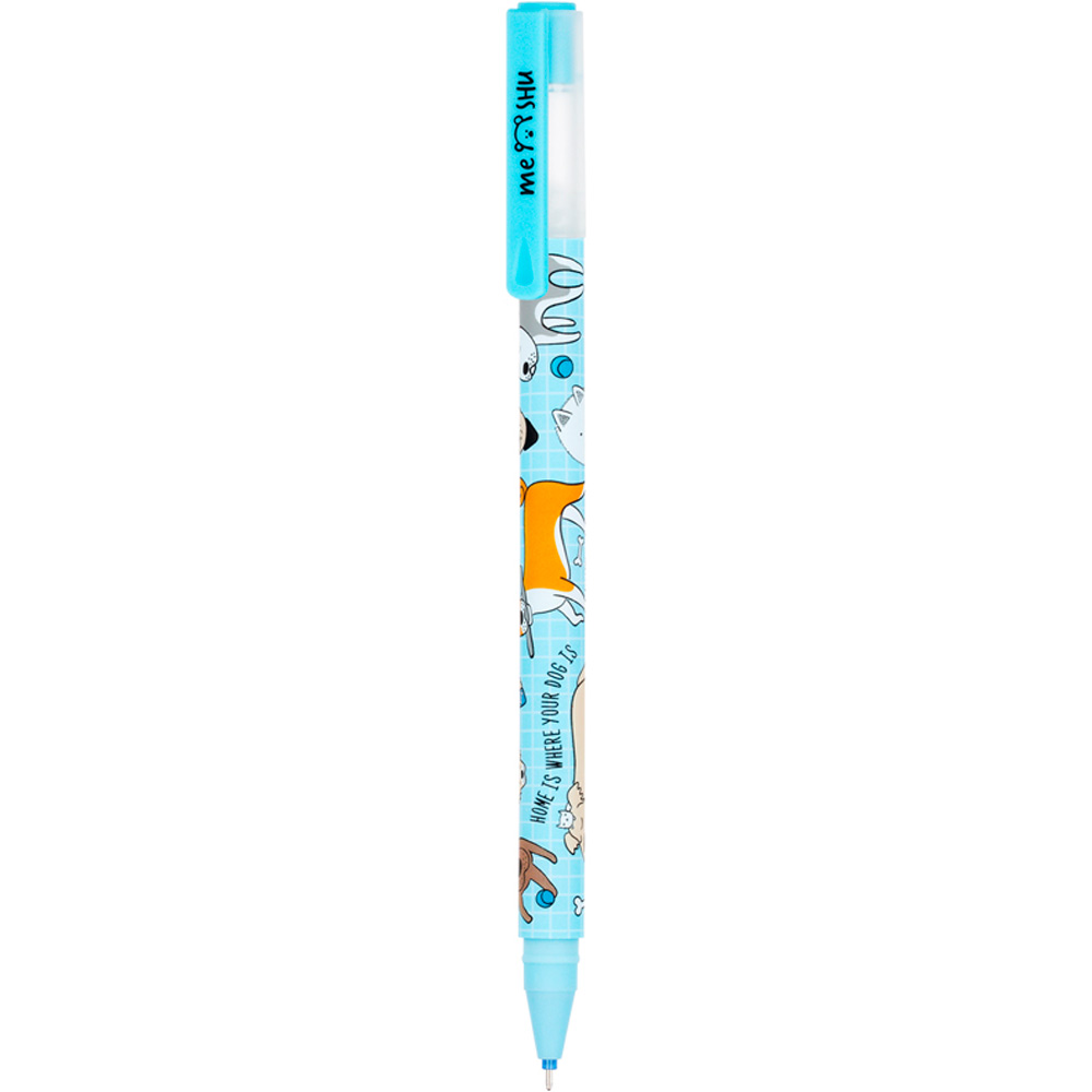 Pix gel Scrie-Sterge MESHU Best friend 54155, 0.5 mm, albastru