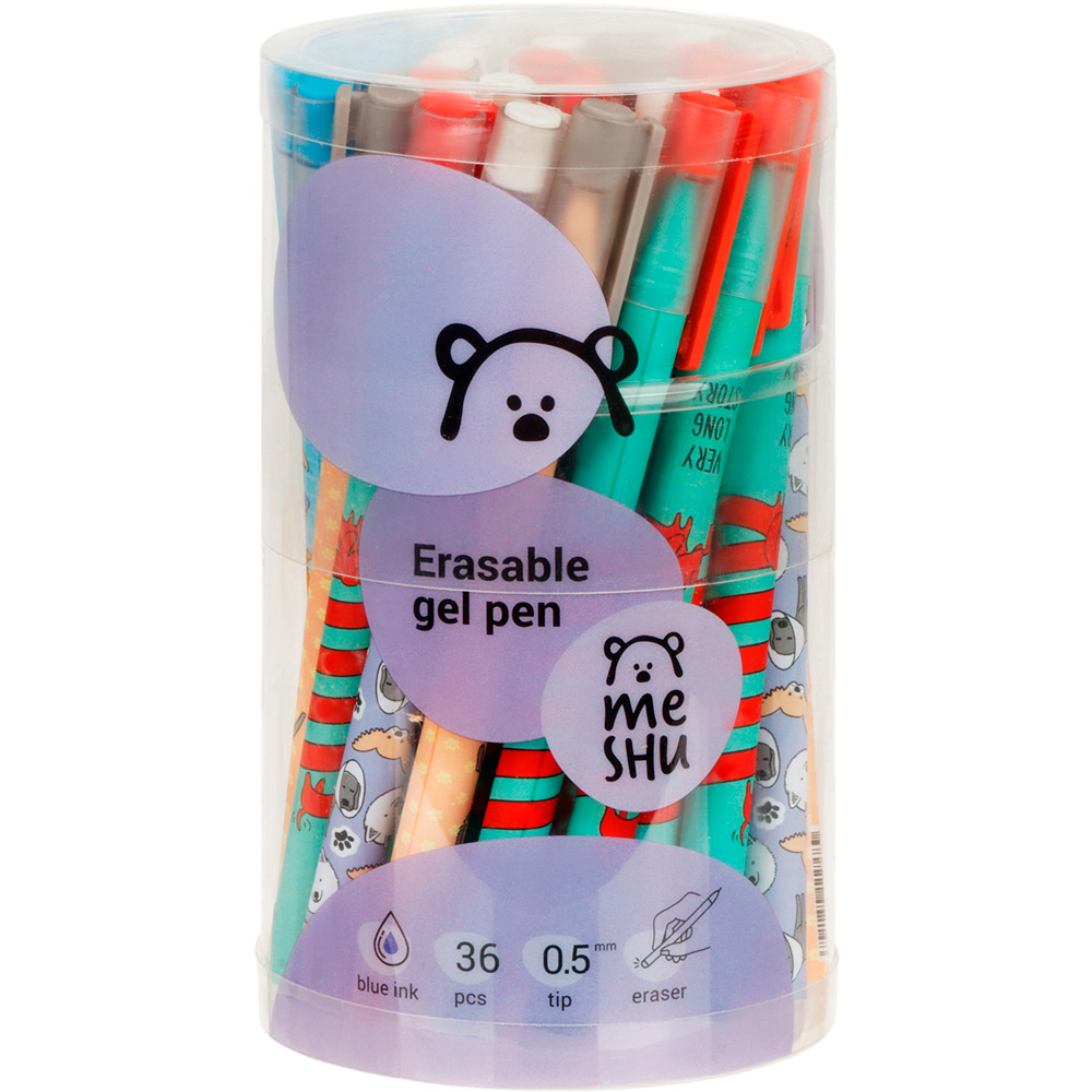 Pix gel Scrie-Sterge MESHU Best friend 54155, 0.5 mm, albastru