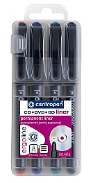 Set linere  4 cul. Centropen 4616, 0.6 mm.