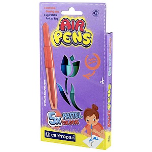 Set carioci de suflat Centropen 5 culori 1500/05 Pastel