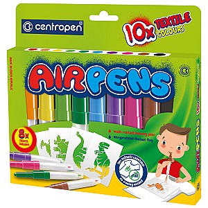 Set carioci de suflat Centropen 10 culori 1539/10 Textil