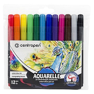 Set carioci Centropen 12 culori 8683 Aquarelle