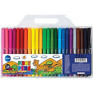 Set carioci ZOO 80162, 24 culori