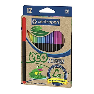 Set carioci Centropen 12 culori 2560 ECO