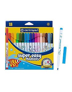 Set carioci Centropen 2580 Super Easy, 18 culori