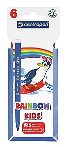 Set carioci Rainbow Kids 7550, 6 culori