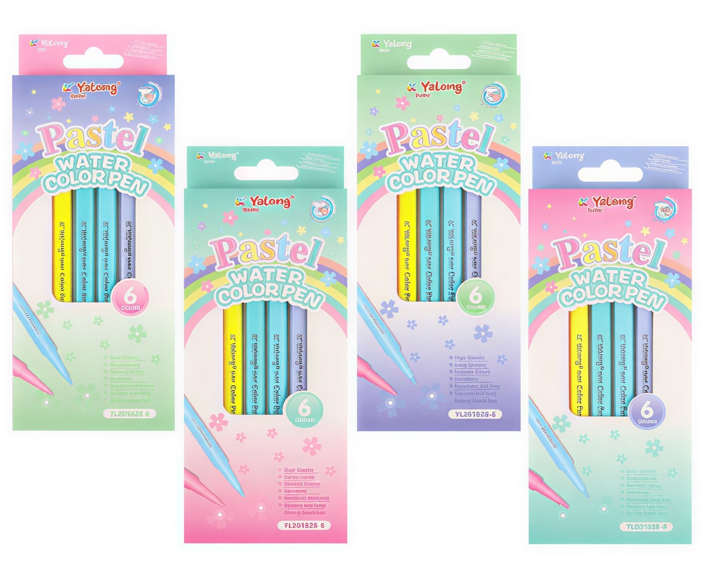 Set carioci  6 cul. Yalong 231828-6YL pastel