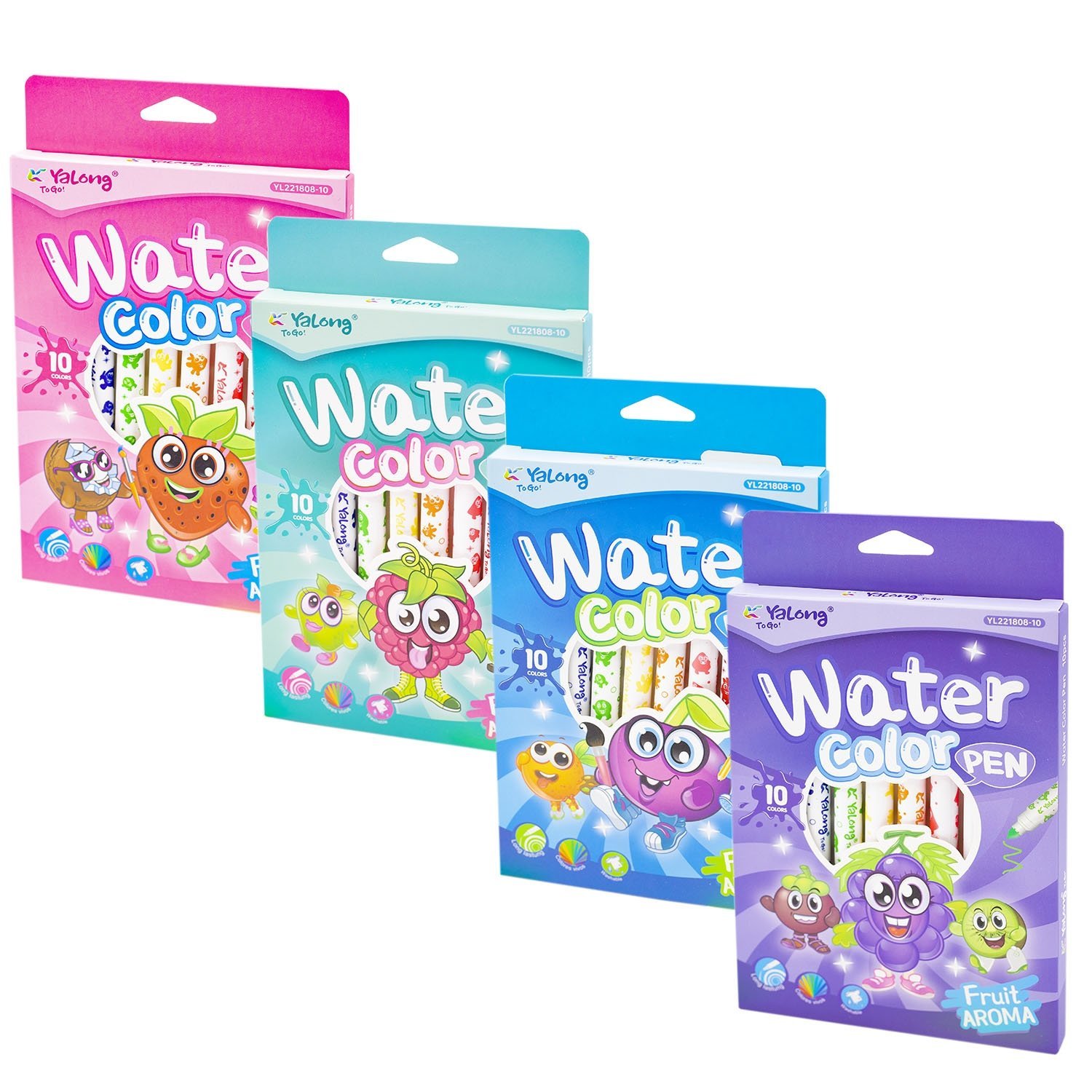 Набор фломастеров 10 цв. Yalong 221808-10YL с запахом