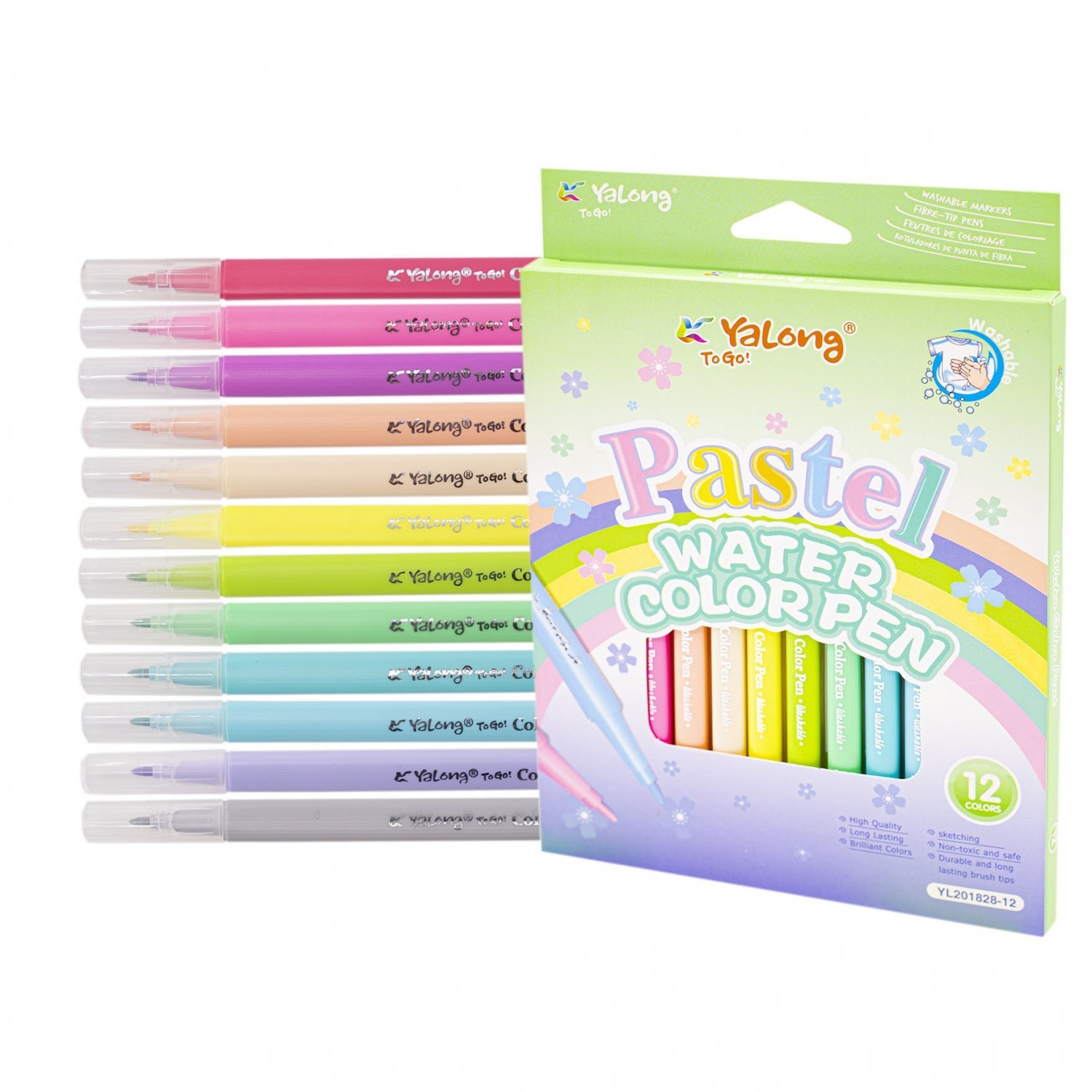 Set carioci 12 cul. Yalong 231828-12YL pastel
