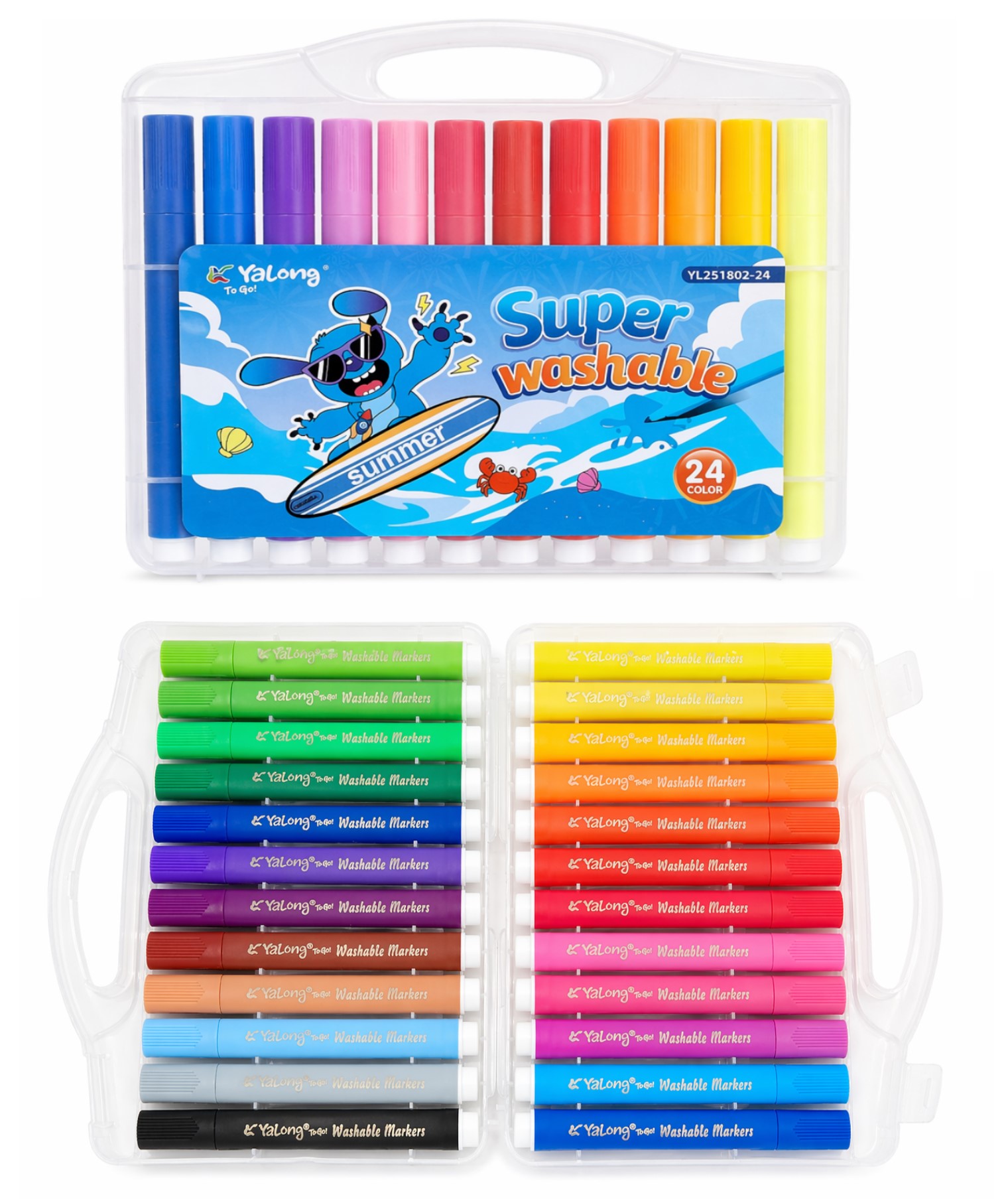 Set carioci 24 cul. Yalong 251802-24YL