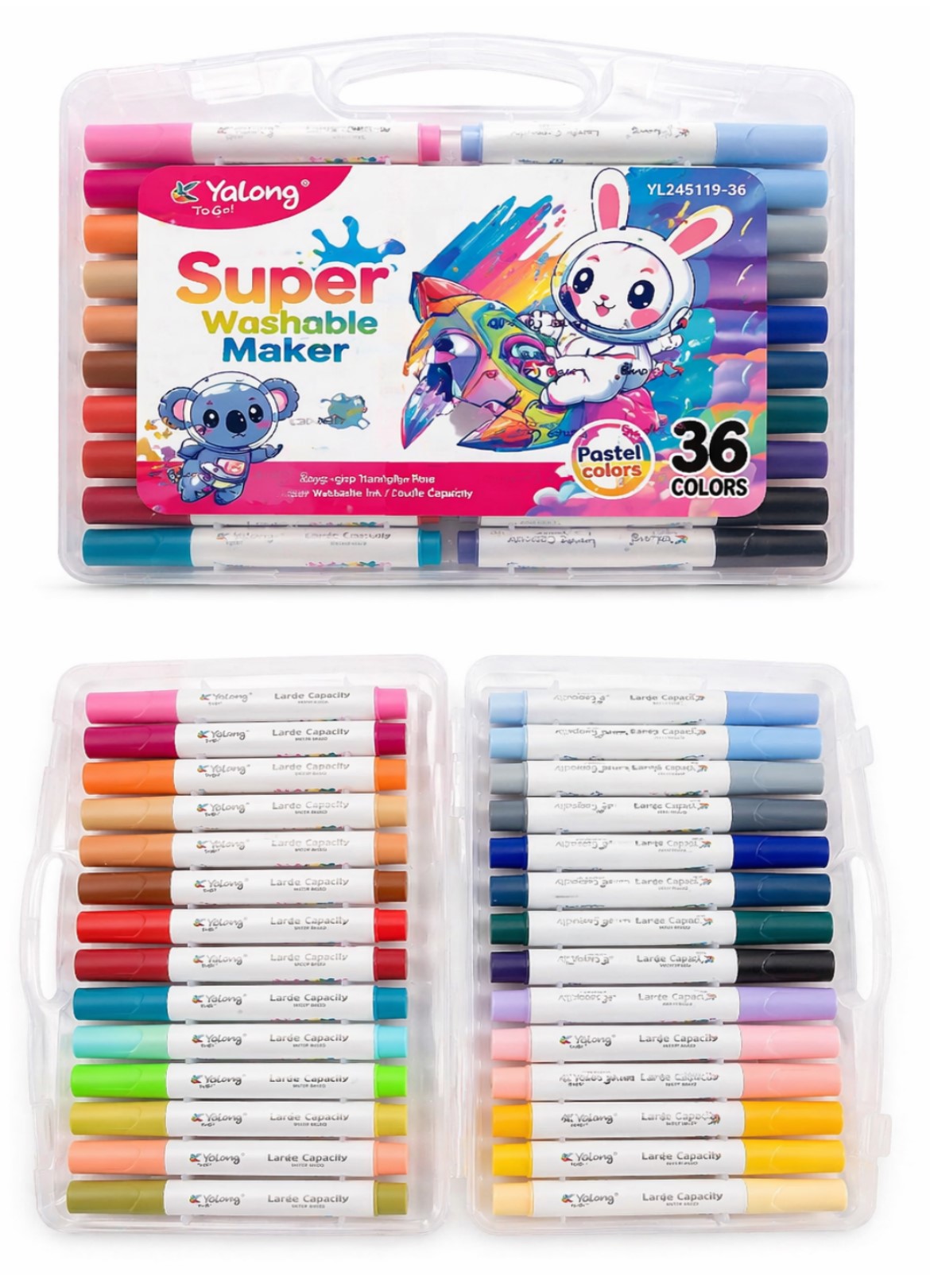 Set carioci 36 cul. Yalong 245119-36YL