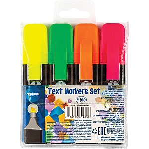 Set markere text Centrum 80469, 1-5 mm, 4 culori