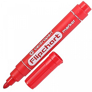 Marker hirtie flipchart Centropen 8550, 2,5 mm, rosu