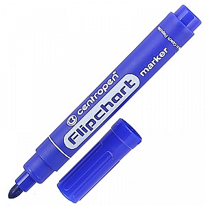 Marker hirtie flipchart Centropen 8550, 2,5 mm, albastru
