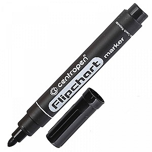 Marker hirtie flipchart Centropen 8550, 2,5mm, negru