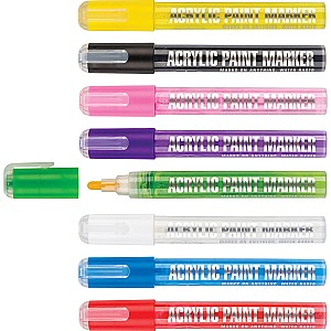 Marker acril Centrum 88310, 3-1,5 mm, 2 parti, asortat