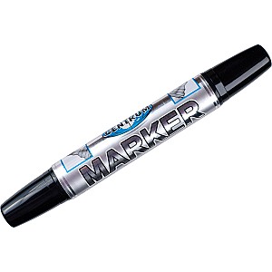 Маркер перманентный Centrum 84120 3-1,5 мм, 2 сторонний, черный