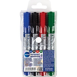 Set markere permanent Centrum 80270, 2-5 mm, 4 culori