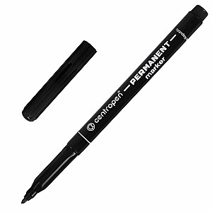 Marker permanent Centropen 2536, 1 mm, negru