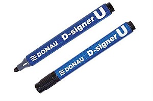 Marker permanent Donau 7371001-01PL, 2-4mm, negru