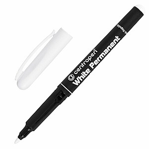 Marker permanent Centropen 2686, 1,2mm, alb
