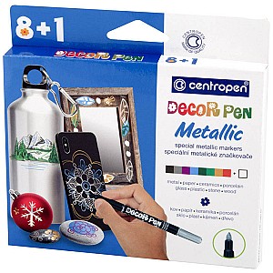 Set markere Decor Metal 2737, 1,5mm, 9 culori