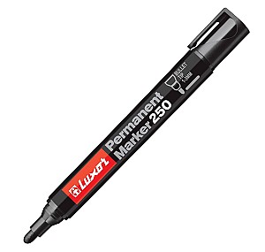 Marker permanent Luxor 250 3451, 1-3mm, negru
