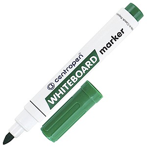 Marker Whiteboard Centropen 8569, 1-4,5mm, verde, virf tesit
